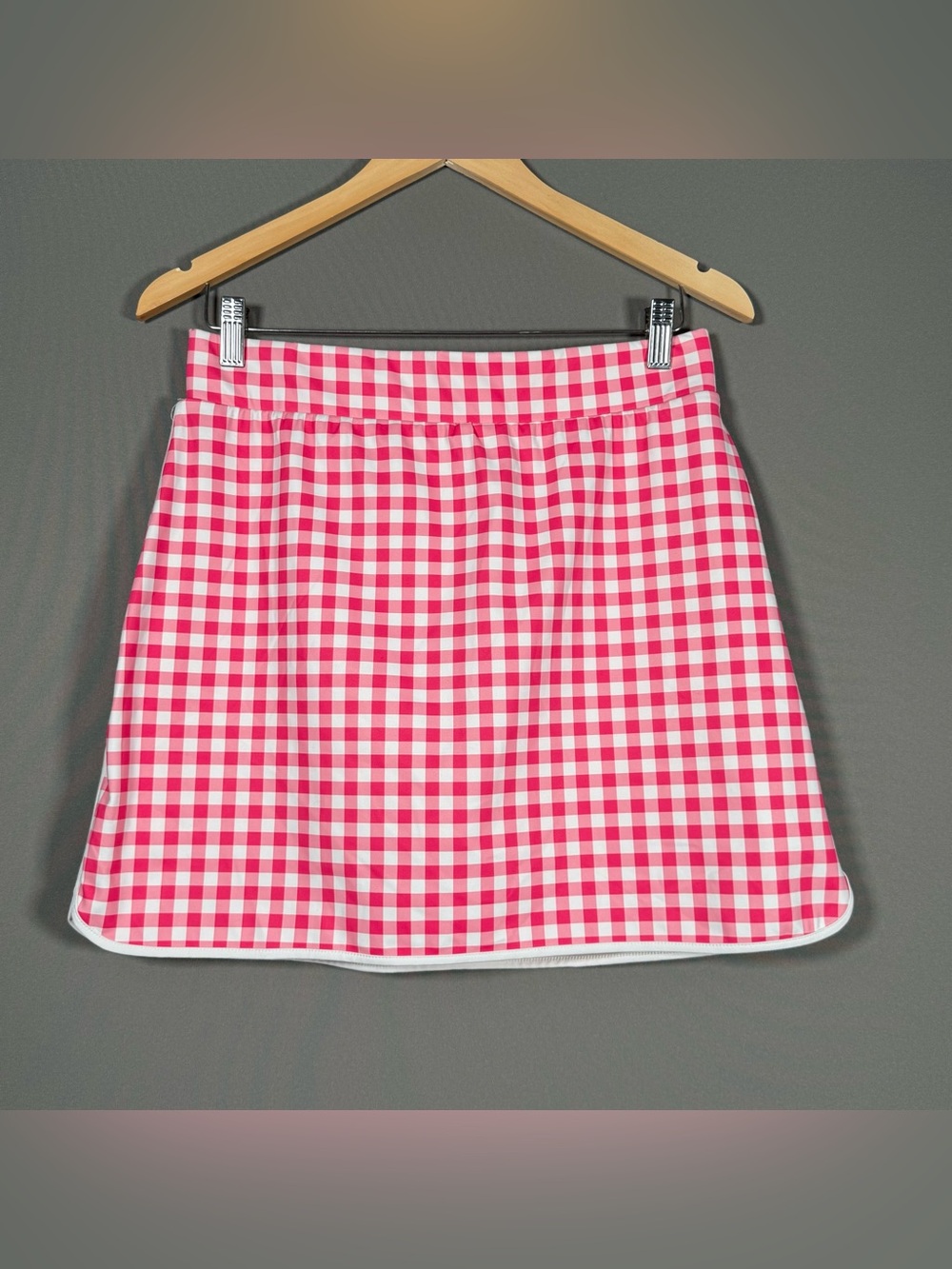 J.Crew Pink White Gingham Athletic Tennis Golf Skort Women’s M Preppy